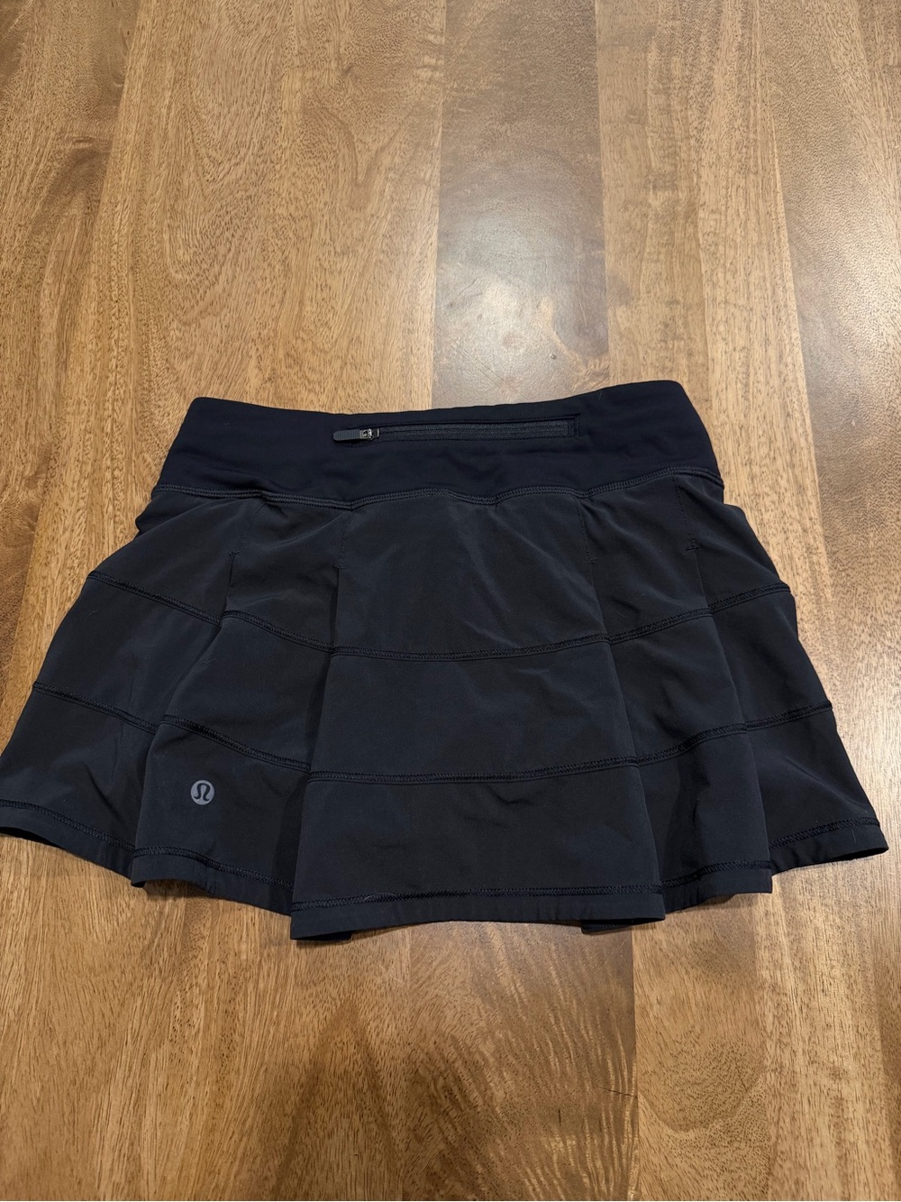 lululemon athletica Black Circle Skater Tennis Skirt